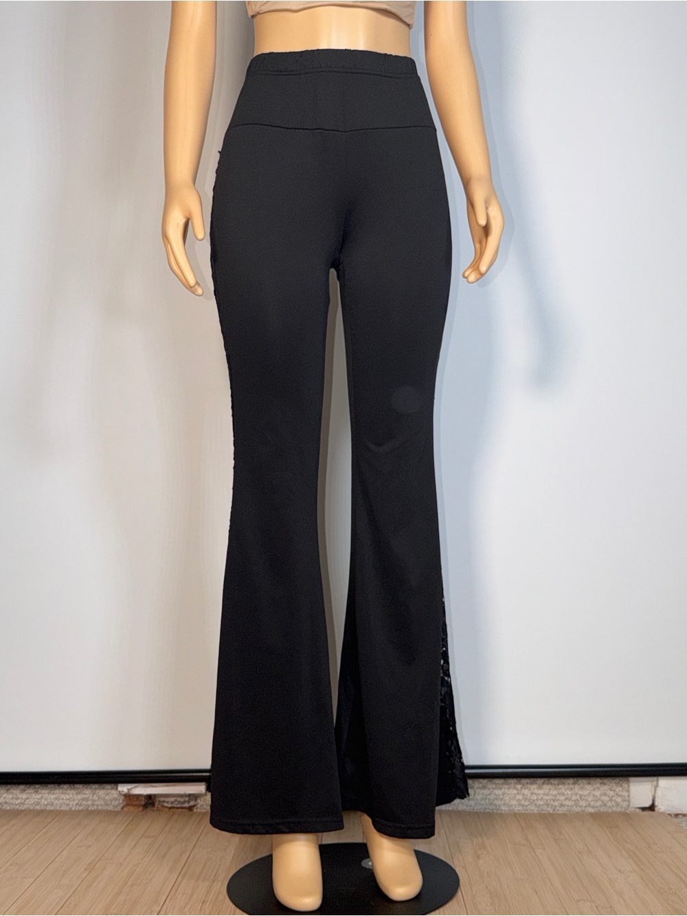 High-Rise Black Flared Yoga Pants